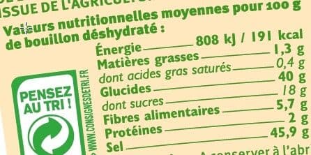 U Bouillon instantané de légumes pot de 100g packshot