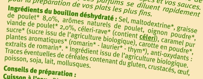 U Bouillon instantané volaille pot de 100g packshot