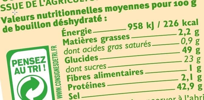 U Bouillon instantané avec viande de boeuf packshot