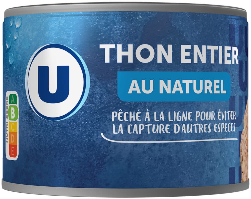U Thon entier listao naturel pêche ligne 312g packshot