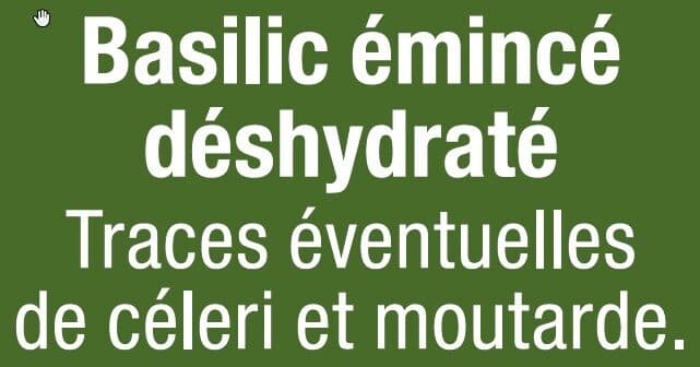 U Basilic packshot