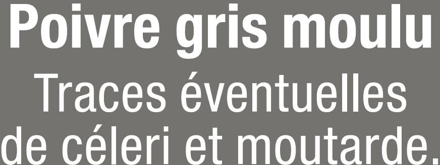 U Poivre gris moulu classique packshot