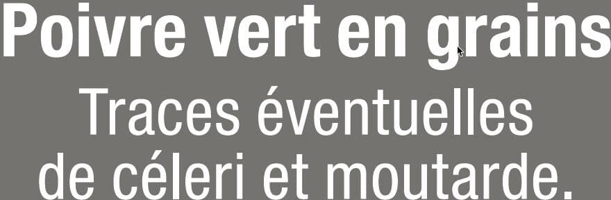 U Poivre vert en grains packshot