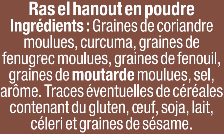 U Ras el hanout format petit, 15g packshot