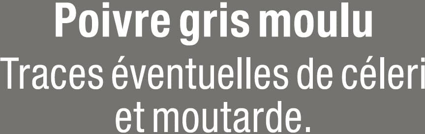 U Poivre gris moulu petit format, 18g packshot