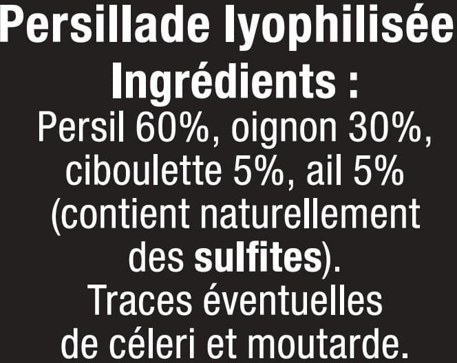 U Persillade lyophilisé 18g packshot