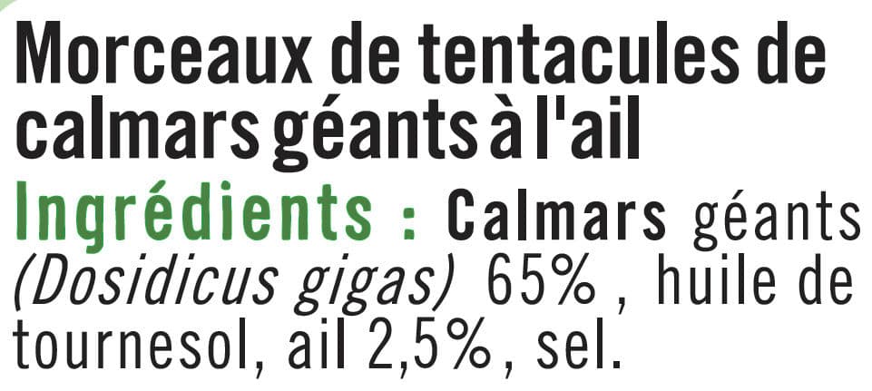 U Tapas Calmars géants à l'Ail packshot