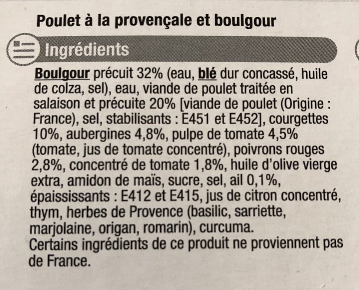U Poulet à la provencale packshot