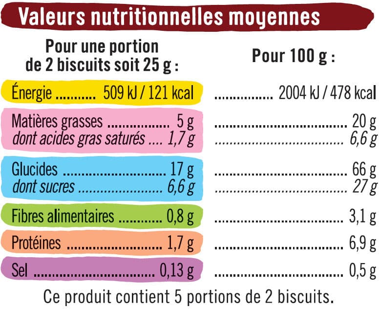 U Sablés fourrés parfum chocolat noisettes packshot