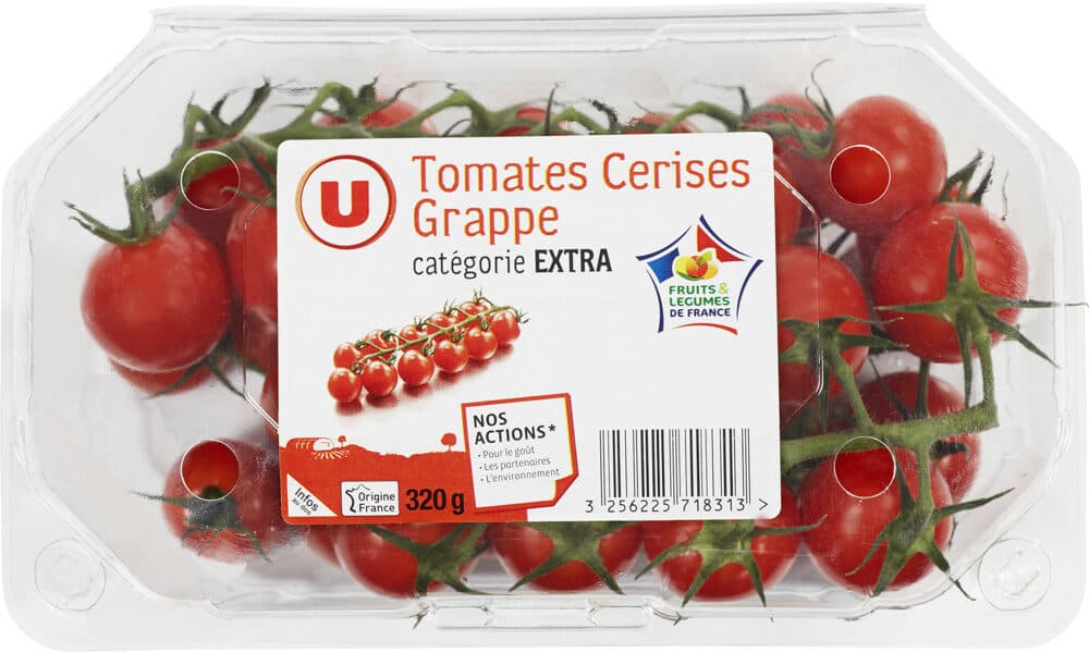U Tomate cerise en grappe - Catégorie Extra - Barquette 320g packshot