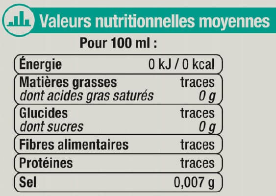 U Boisson gazeuse à base d'eau minérale naturelle pétillante saveur menthe zéro sucre 1L packshot