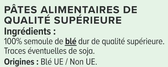 U Pâtes Farfalles cuisson rapide 500g packshot