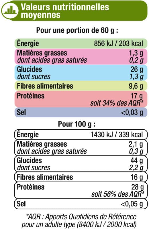 U Pois cassés cuisson rapide 10 minutes packshot