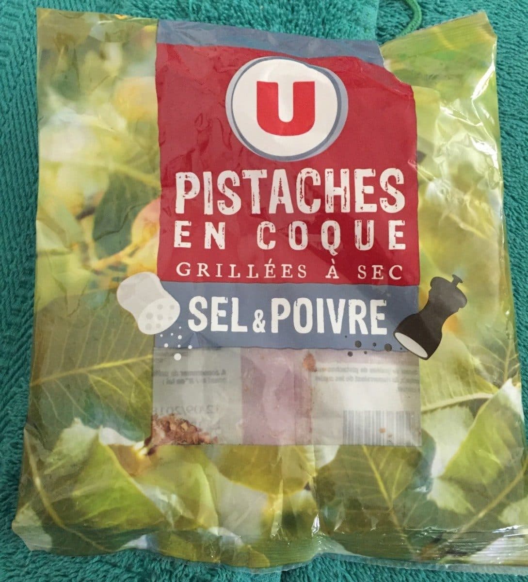 U Pistache coque Sel & Poivre, sachet, 200g packshot