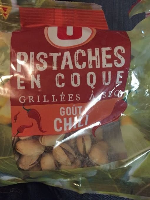 U Pistaches en coque grillées à sec goût Chili packshot