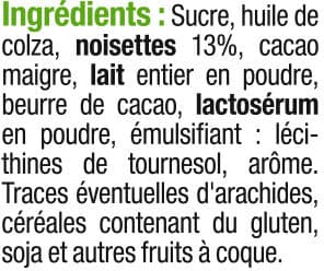 U Pâte à tartiner sans huile de palme packshot