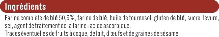 U Biscottes au blé complet x36 tranches de 300g packshot