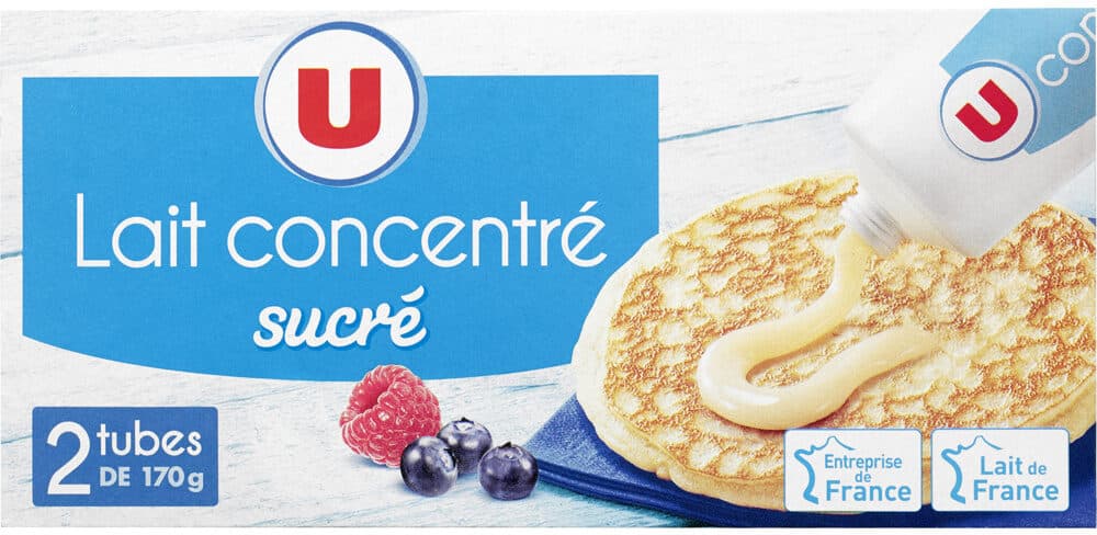 U Lait Concentré Sucré Entier packshot