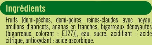 U Macédoine de fruits au sirop léger packshot