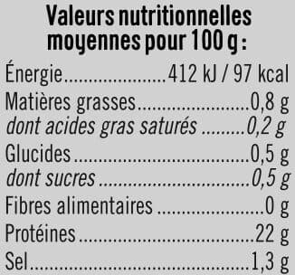 U Blanc de Poulet Teneur en Sel réduit - 4 tranches - 160g packshot