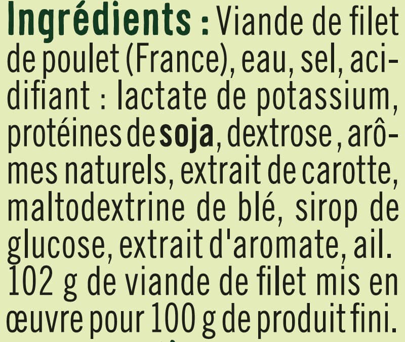 U Dés de poulet - 2x75g packshot