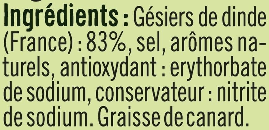 U Emincés de gésiers de volaille 2x75g packshot