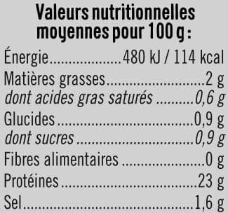 U Filet de Poulet fumé - x4 tranches, 120g packshot