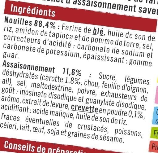 U Nouilles cuisinées cup aux fruits de mer packshot