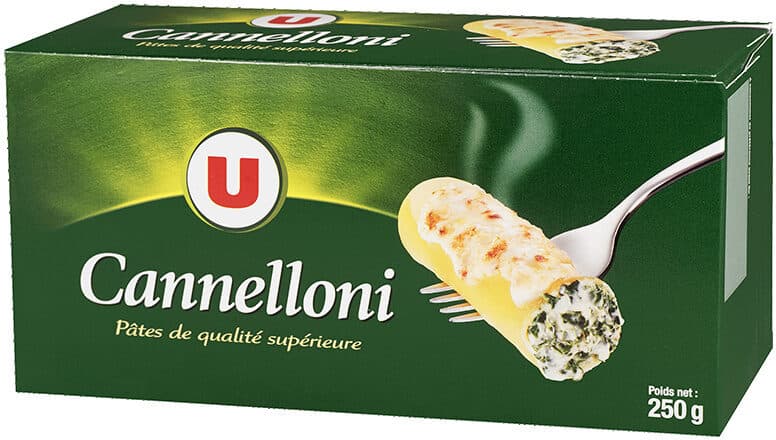 U Pâtes cannelloni de qualité supérieure packshot
