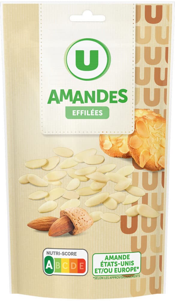 U Amandes effilées 125g packshot