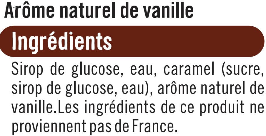 U Arôme naturel vanille packshot
