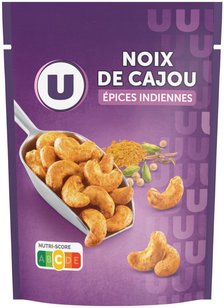 U Noix de cajou Indian spice 100g packshot