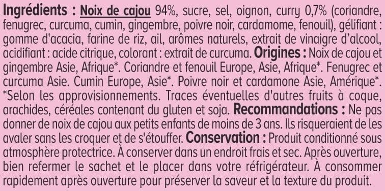 U Noix de cajou Indian spice 100g packshot