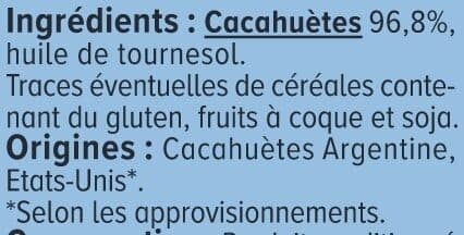 U Cacahuètes grillées sans sel ajouté paquet de 150g packshot