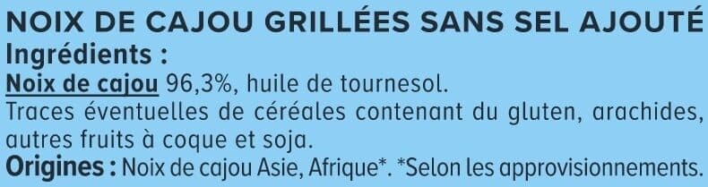 U Noix de cajou sans sel ajouté sachet de 150g packshot