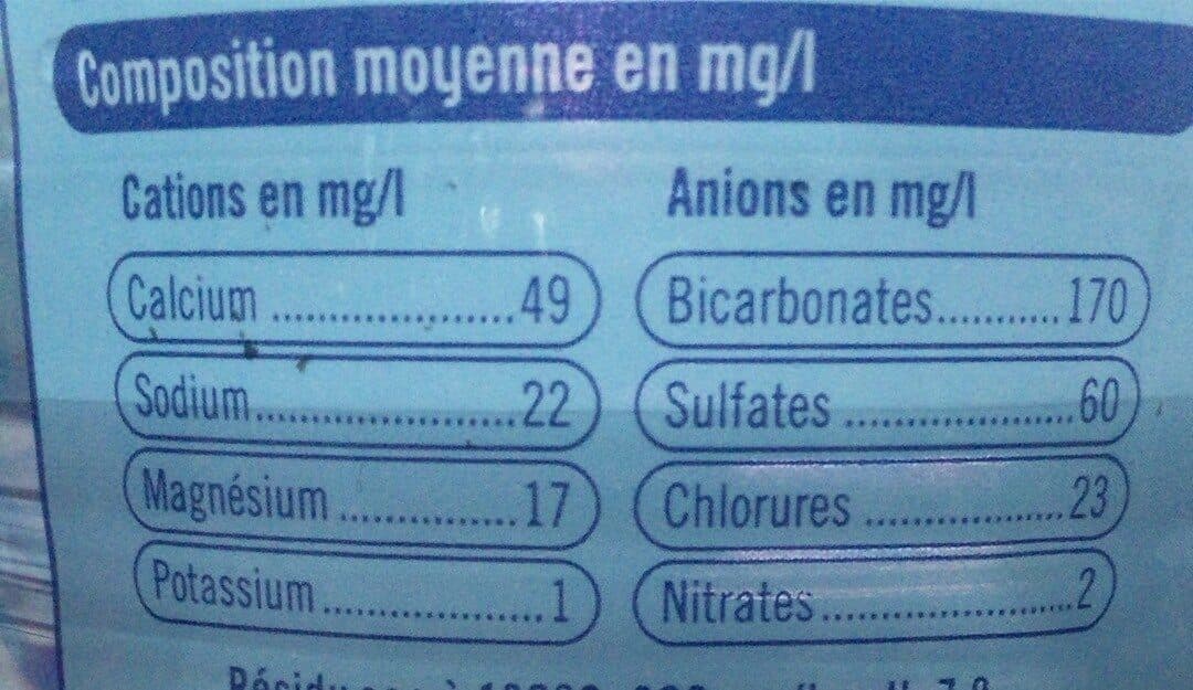 U Eau minérale naturelle packshot