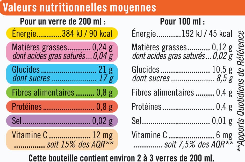 U Jus de pomme pêche fruit de la passion acérola et goji flash pasteurisé et réfrigéré packshot