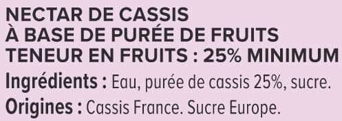 U Nectar de cassis de Bourgogne bouteille de 1l packshot