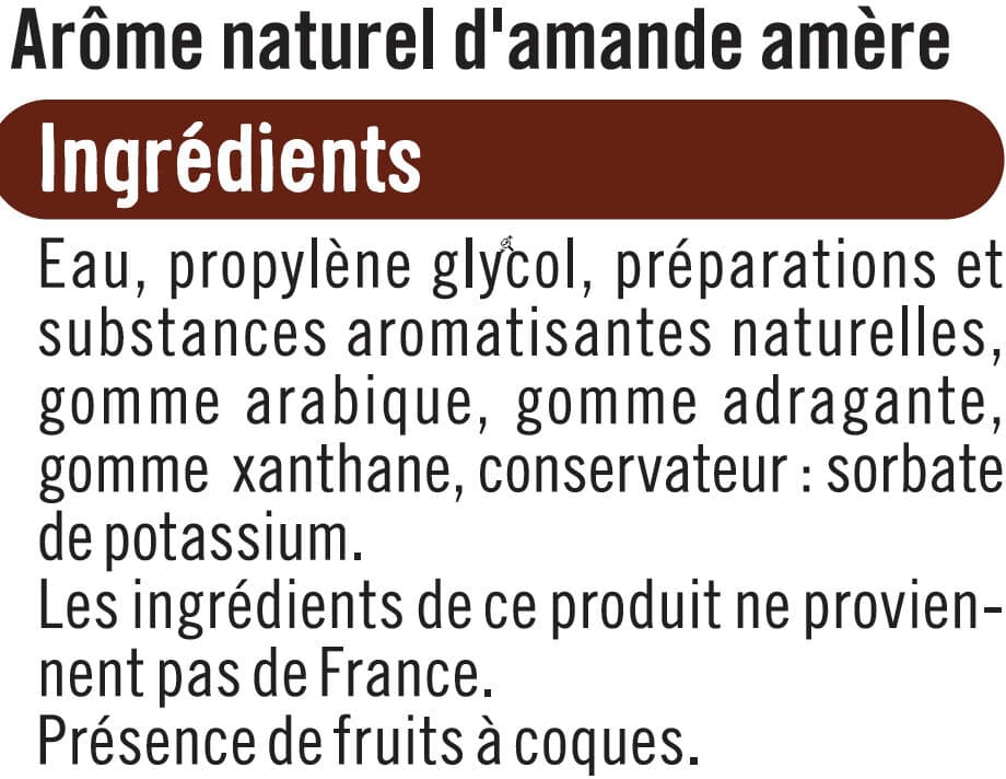 U Arôme naturel d'amande amère packshot