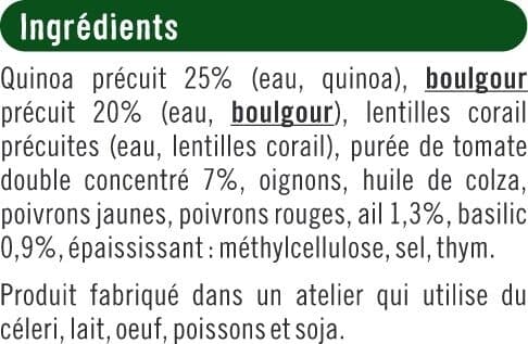 U Galettes quinoa & boulgour provençale paquet de 4x100g packshot