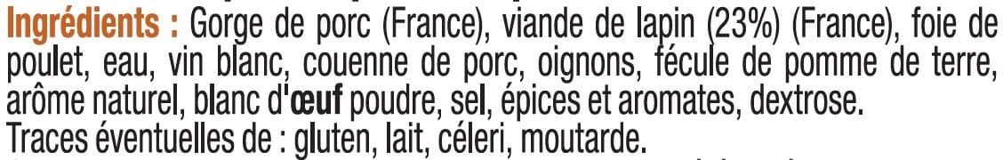 U Terrine de lapin packshot