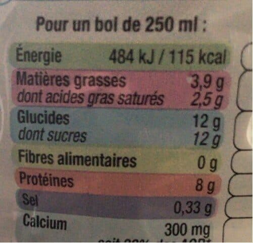 U Lait Demi écrémé packshot