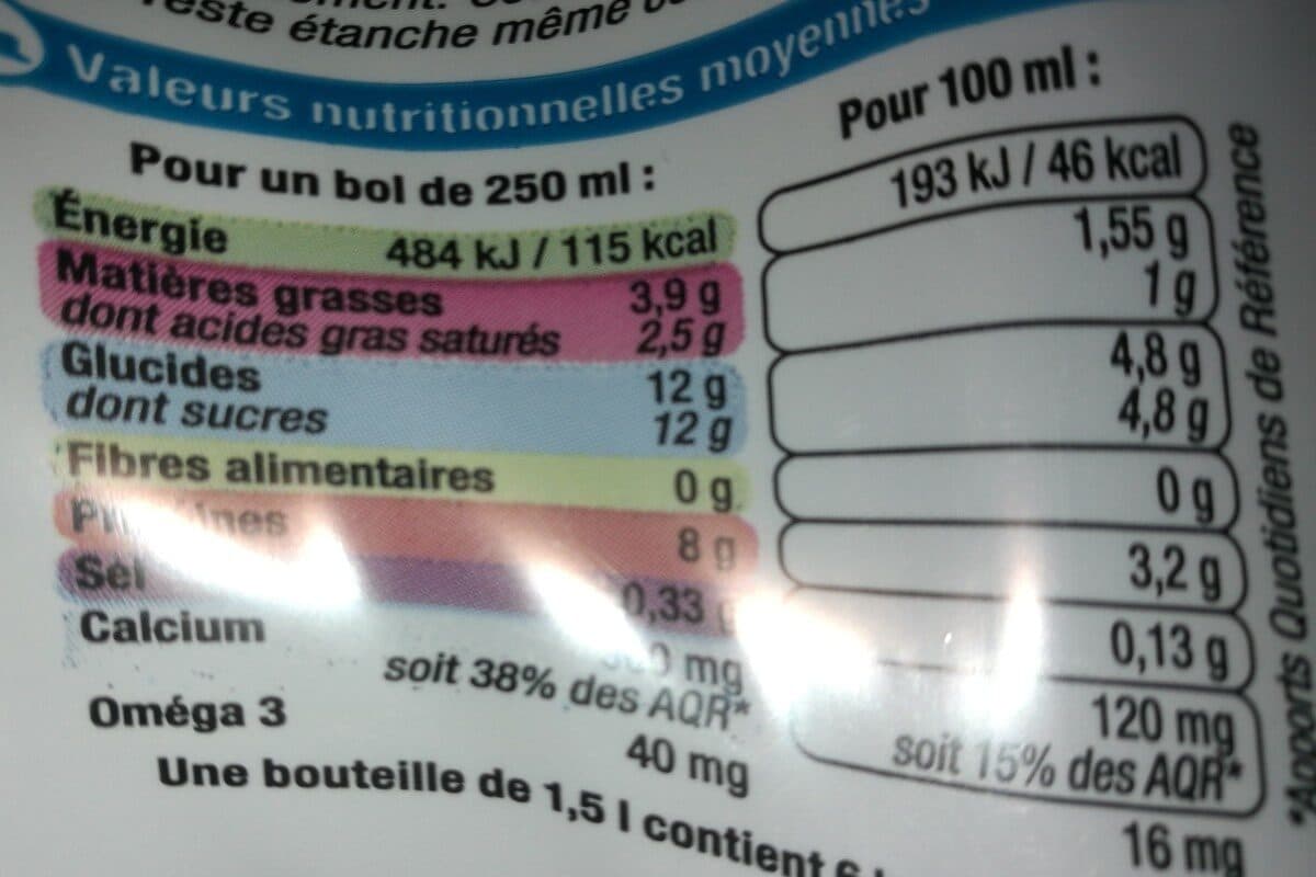 U Lait UHT demi-écrémé Bleu blanc coeur - 6 bouteilles de 1,5L packshot