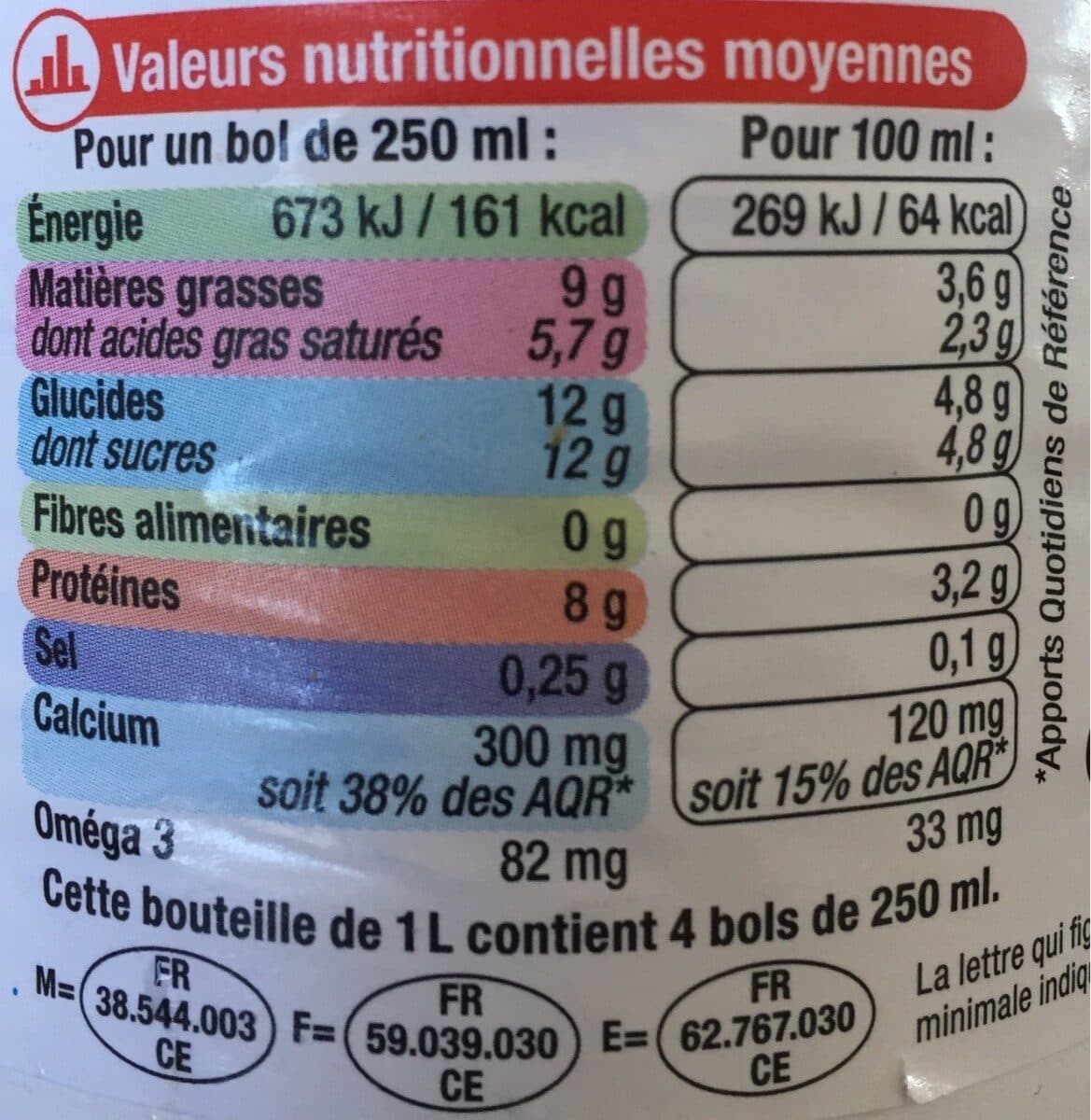 U Lait Entier UHT packshot
