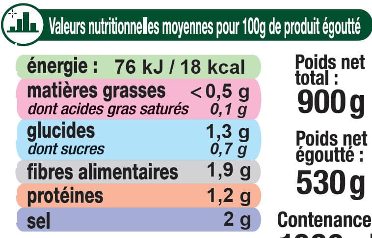 U Cornichons très fins pasteurisés au vinaigre bocal de 530g packshot