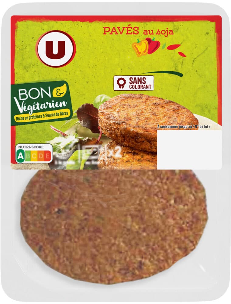 U Pavés au soja provençal bon et végétarien - 2x100g - 200g packshot