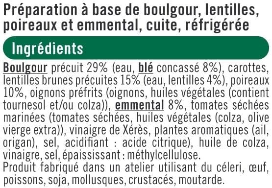 U Galette boulgour lentilles poireaux bon et végétarien - x2 200g packshot