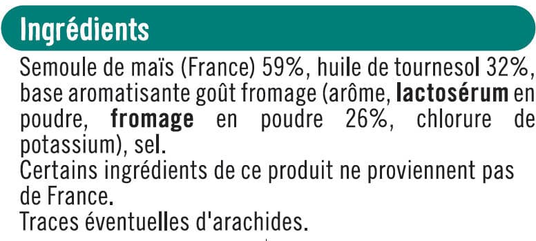U Boules goût fromage packshot