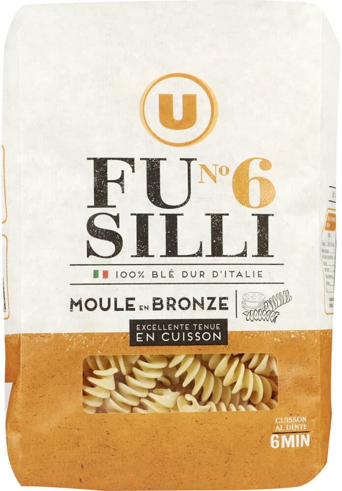 U Pâtes italiennes fusilli n°6 packshot
