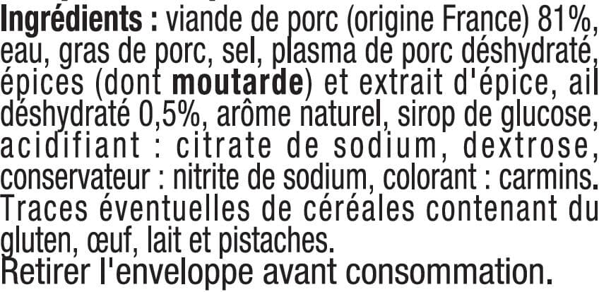 U Saucisson à l'ail qualité supérieure nature packshot